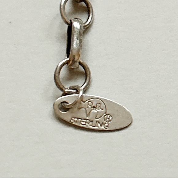 Vintage Running Bear Jasper Wood Red Coral Sterling Silver Bead Necklace - Picture 12 of 12